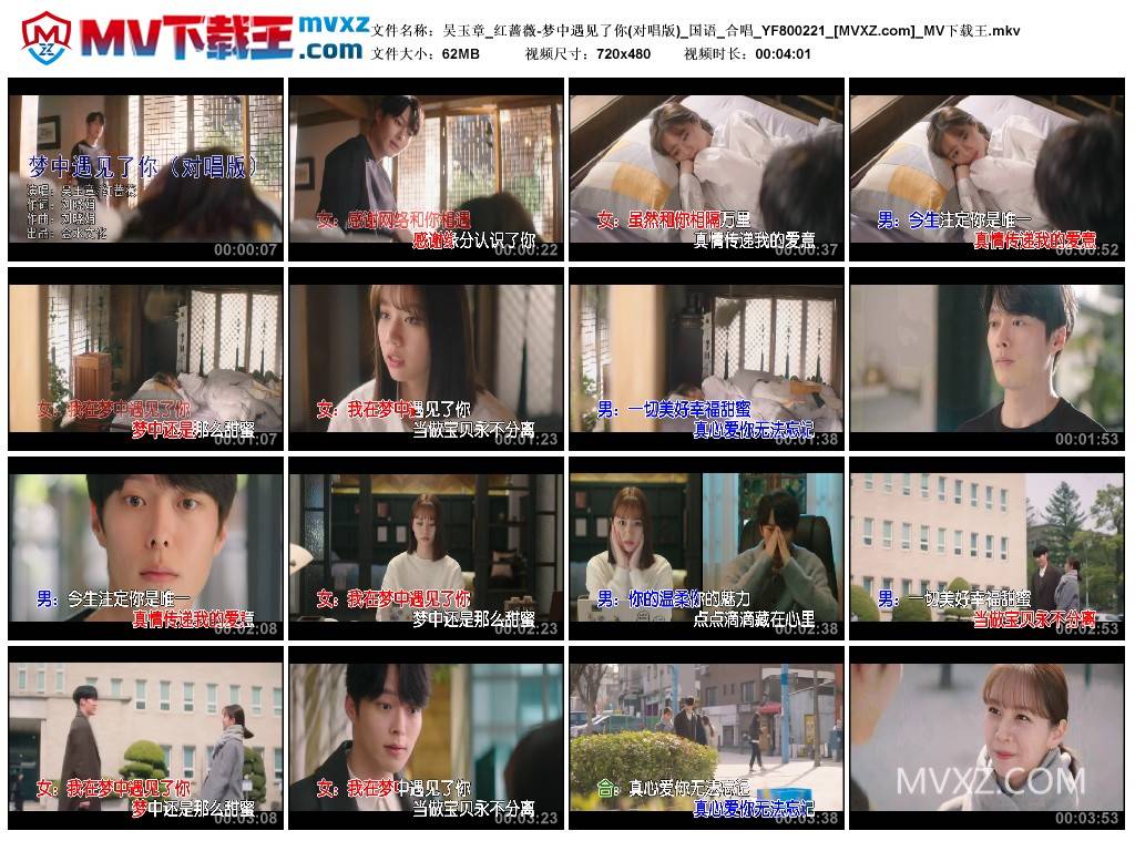 吴玉章_红蔷薇-梦中遇见了你(对唱版)_国语_合唱_YF800221